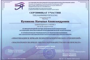 Сертификат об участии в III конференции АИПП